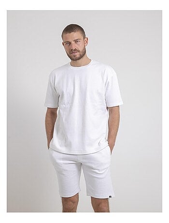 Camiseta de cuello redondo oversize de puro algodón NOBUKA