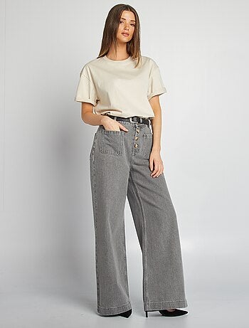 Camiseta de cuello redondo oversize