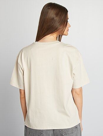 Camiseta de cuello redondo oversize