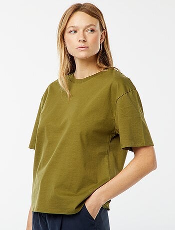 Camiseta de cuello redondo oversize