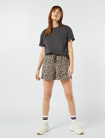 Camiseta de cuello redondo oversize