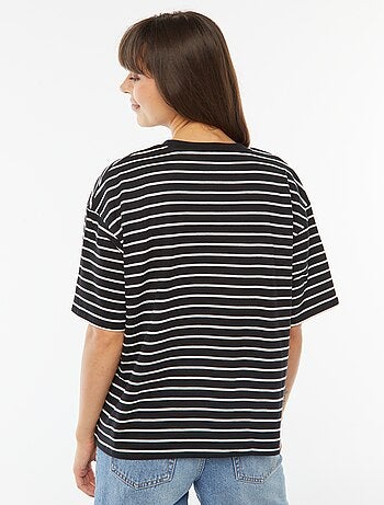 Camiseta de cuello redondo oversize