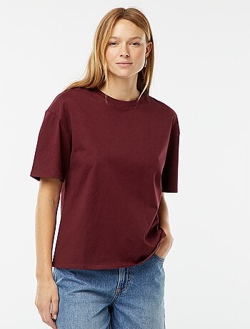 Camiseta de cuello redondo oversize