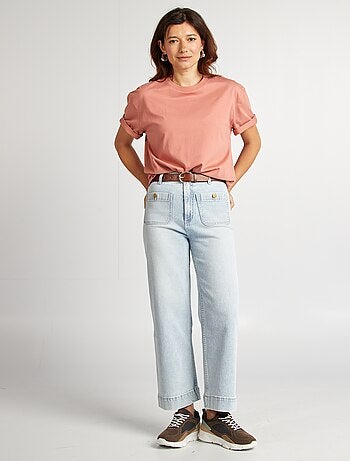 Camiseta de cuello redondo oversize