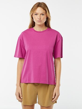 Camiseta de cuello redondo oversize