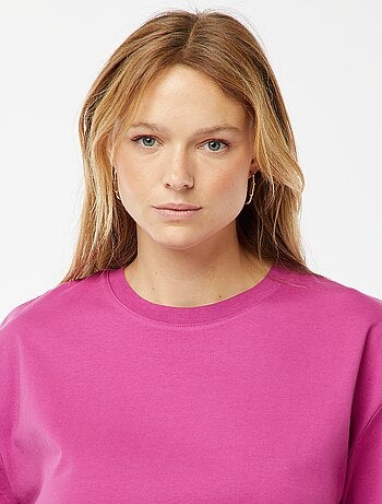 Camiseta de cuello redondo oversize