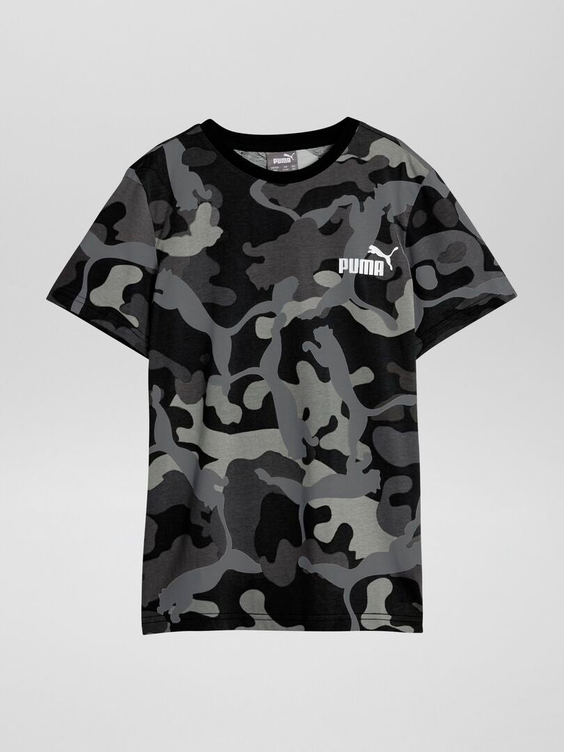 Camiseta de cuello redondo 'Puma' NEGRO - Kiabi