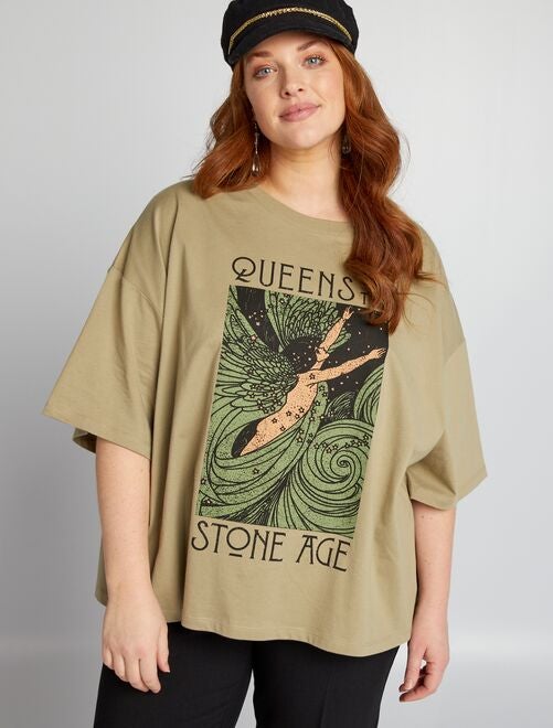 Camiseta de cuello redondo 'Queens of the stone age' - Kiabi