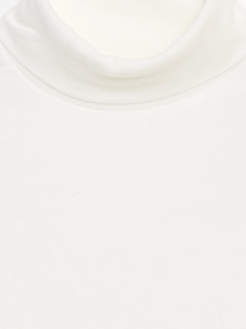 Camiseta de cuello vuelto Beige - Kiabi