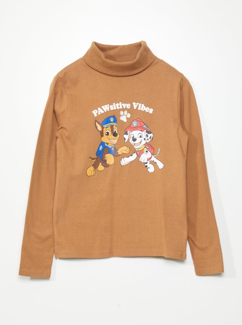 Camiseta de cuello vuelto de punto 'La Patrulla Canina' BEIGE - Kiabi