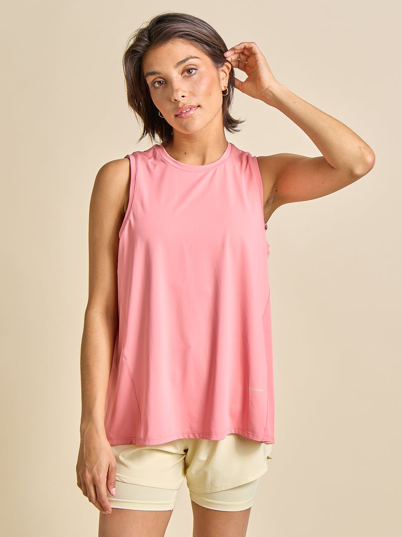 Camiseta de deporte con copas integradas - (ekstract) Rosa - Kiabi