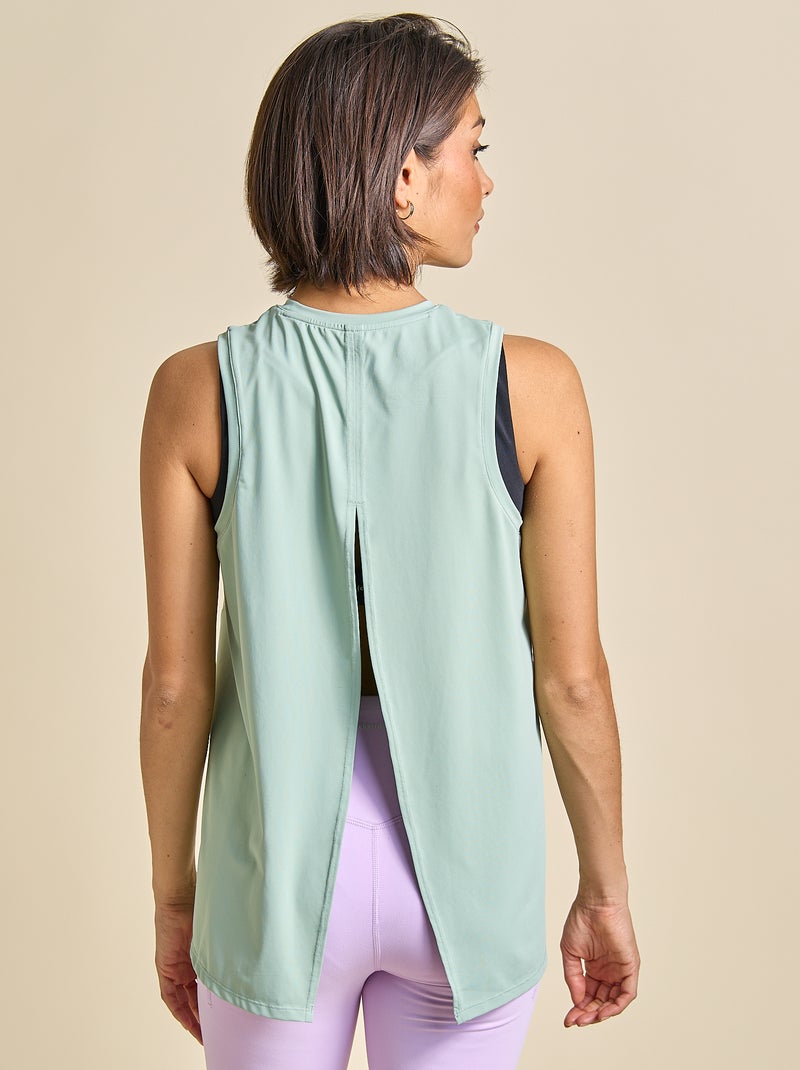 Camiseta de deporte con copas integradas - (ekstract) Verde - Kiabi