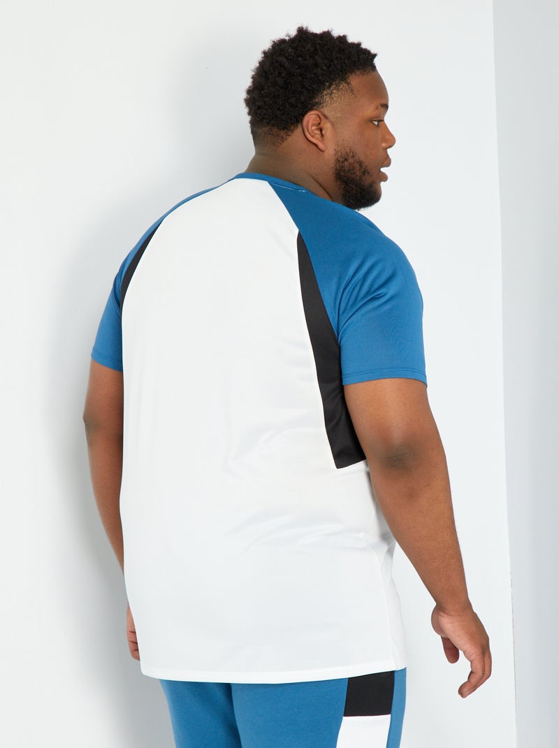 Camiseta de deporte de microfibra Blanco - Kiabi