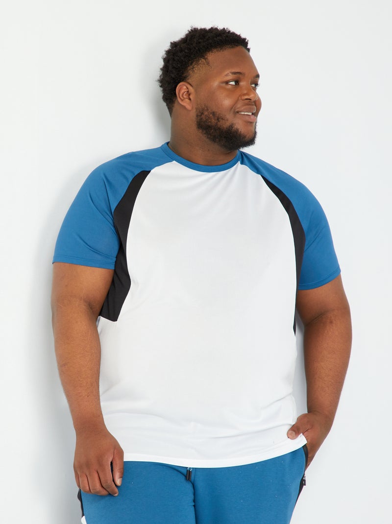 Camiseta de deporte de microfibra Blanco - Kiabi
