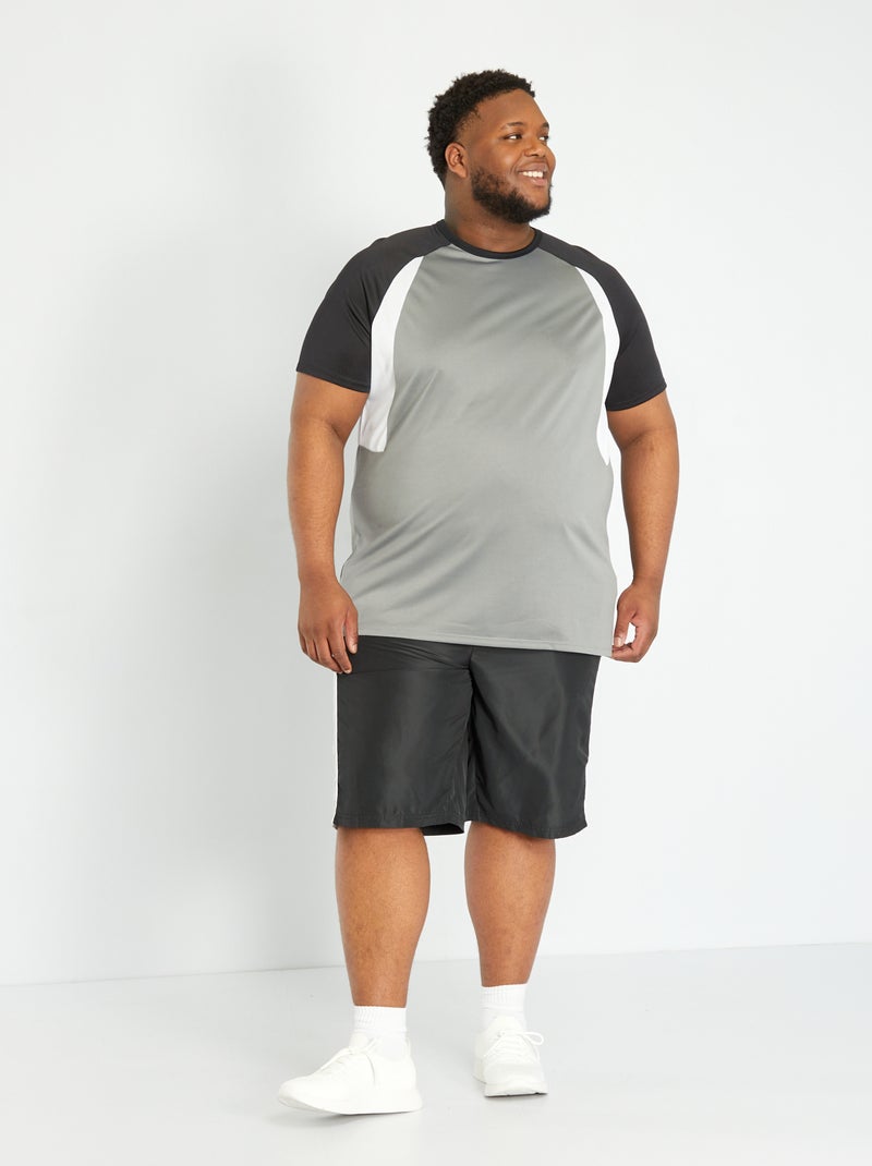 Camiseta de deporte de microfibra gris - Kiabi