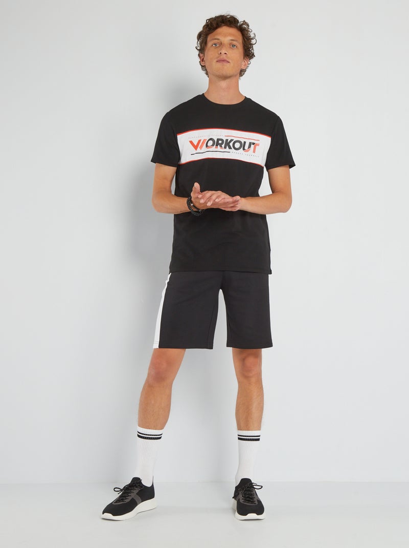 Camiseta de deporte de punto NEGRO - Kiabi