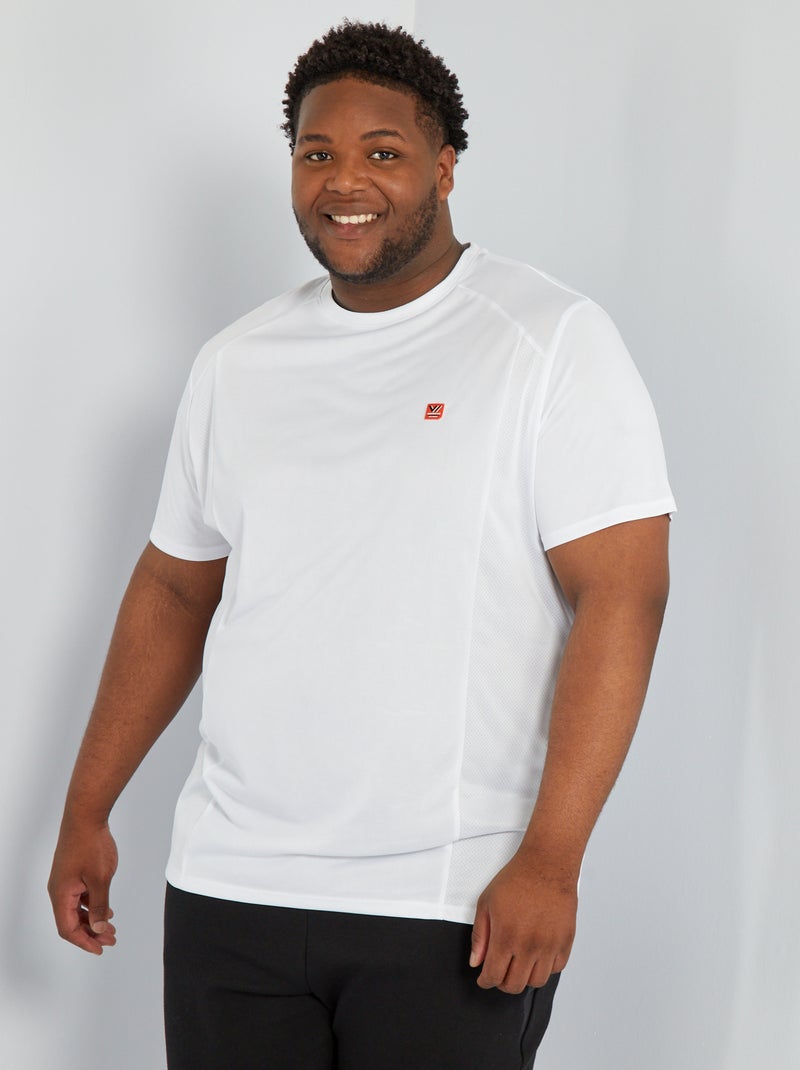 Camiseta de deporte lisa Blanco - Kiabi