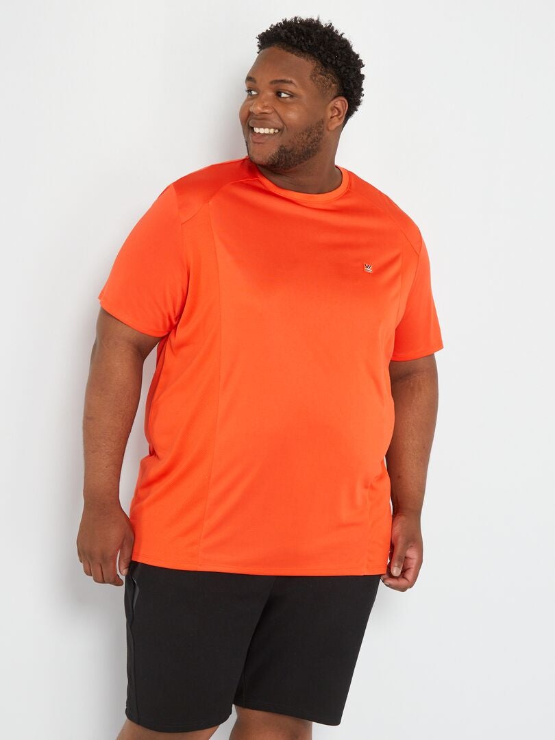 Camiseta de deporte lisa naranja - Kiabi