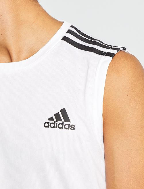 Camiseta de deporte sin mangas 'Adidas' - BLANCO - Kiabi - 20.00€