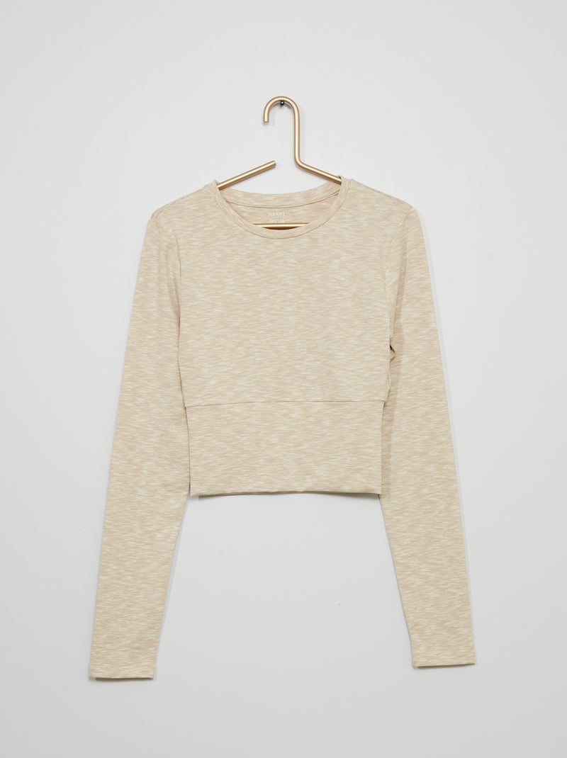 Camiseta de deporte tie-dye BEIGE - Kiabi