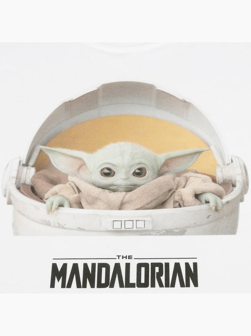 Camiseta de el niño de algodón para hombre - star wars: the mandalorian Blanco - Kiabi