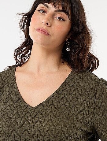 Camiseta de encaje calado