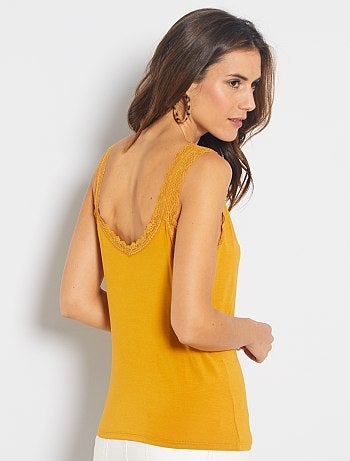 Camiseta de encaje de tirantes - Kiabi