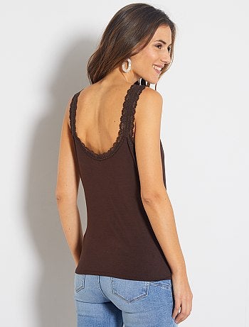 Camiseta de encaje de tirantes - Kiabi