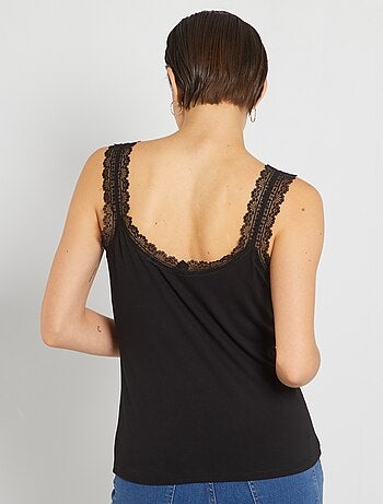 Camiseta de encaje de tirantes - Kiabi