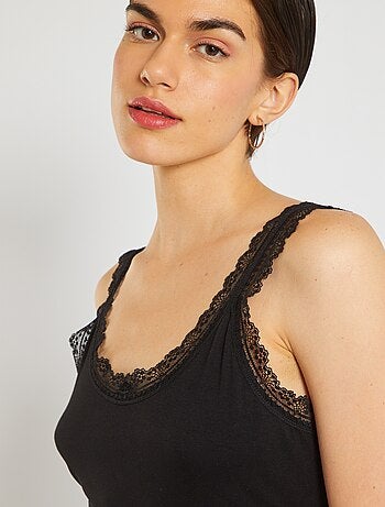 Camiseta de encaje de tirantes - Kiabi