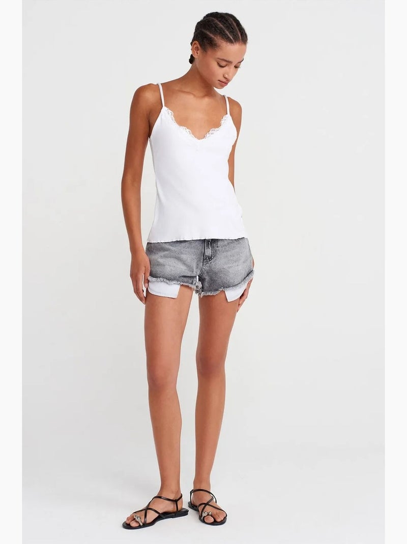 Camiseta de encaje dilvin Blanco - Kiabi