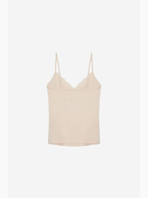 Camiseta de encaje escote en pico dilvin - Kiabi Camiseta de encaje escote en pico dilvin - Kiabi