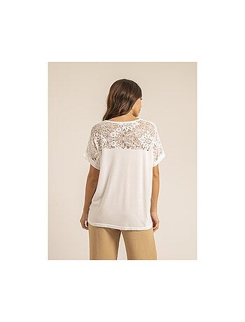 Camiseta de encaje FERASSIA