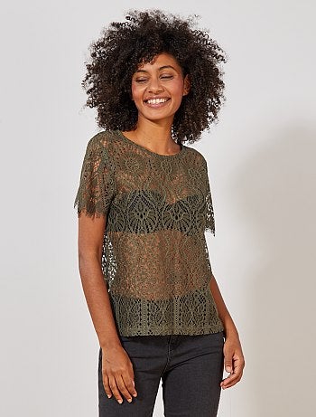 Camiseta de encaje - Kiabi