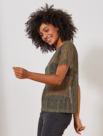 Camiseta de encaje - Kiabi