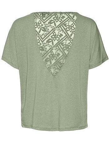 Camiseta de Encaje para Mujer Vero Moda