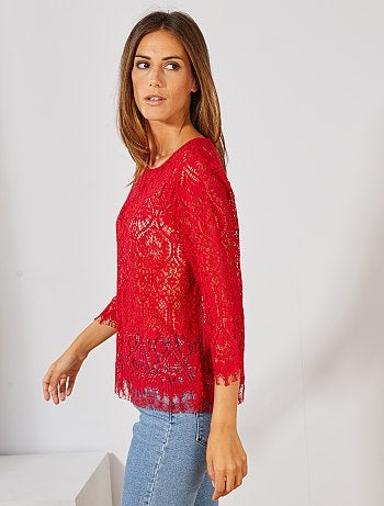 Camiseta de encaje - Kiabi