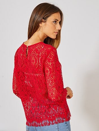 Camiseta de encaje - Kiabi