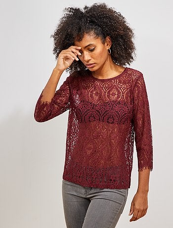 Camiseta de encaje - Kiabi