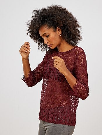 Camiseta de encaje - Kiabi