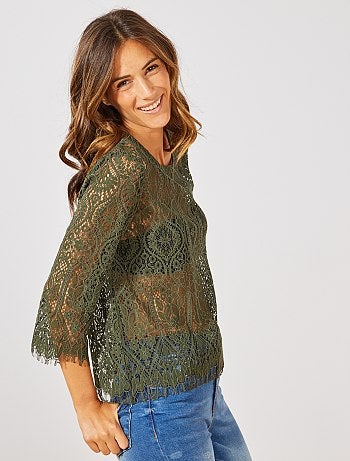 Camiseta de encaje - Kiabi