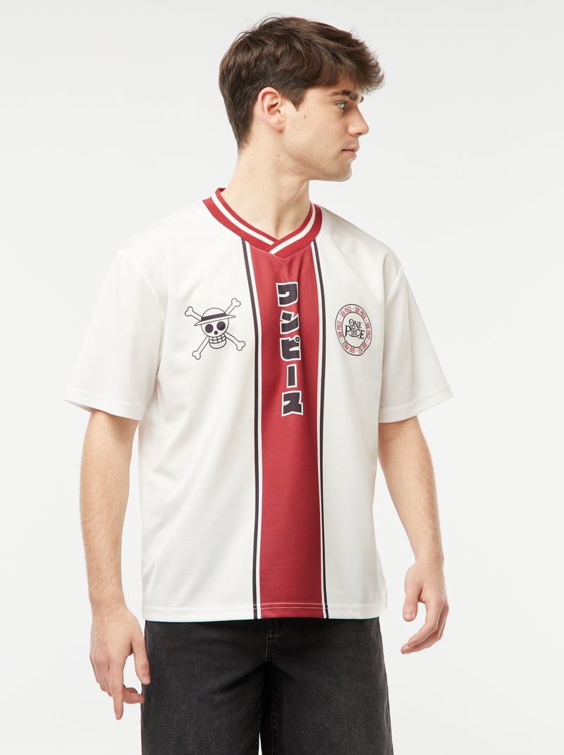 Camiseta de estilo deportivo 'One Piece' blanco - Kiabi