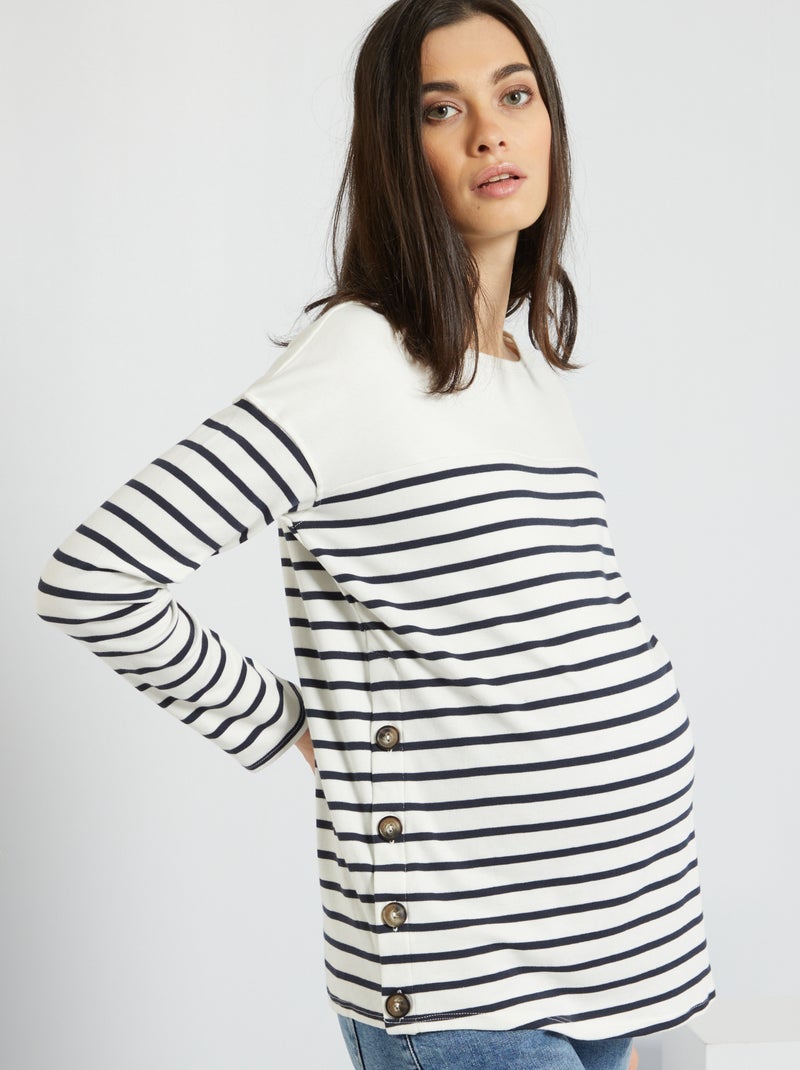 Camiseta de estilo marinero BLANCO - Kiabi