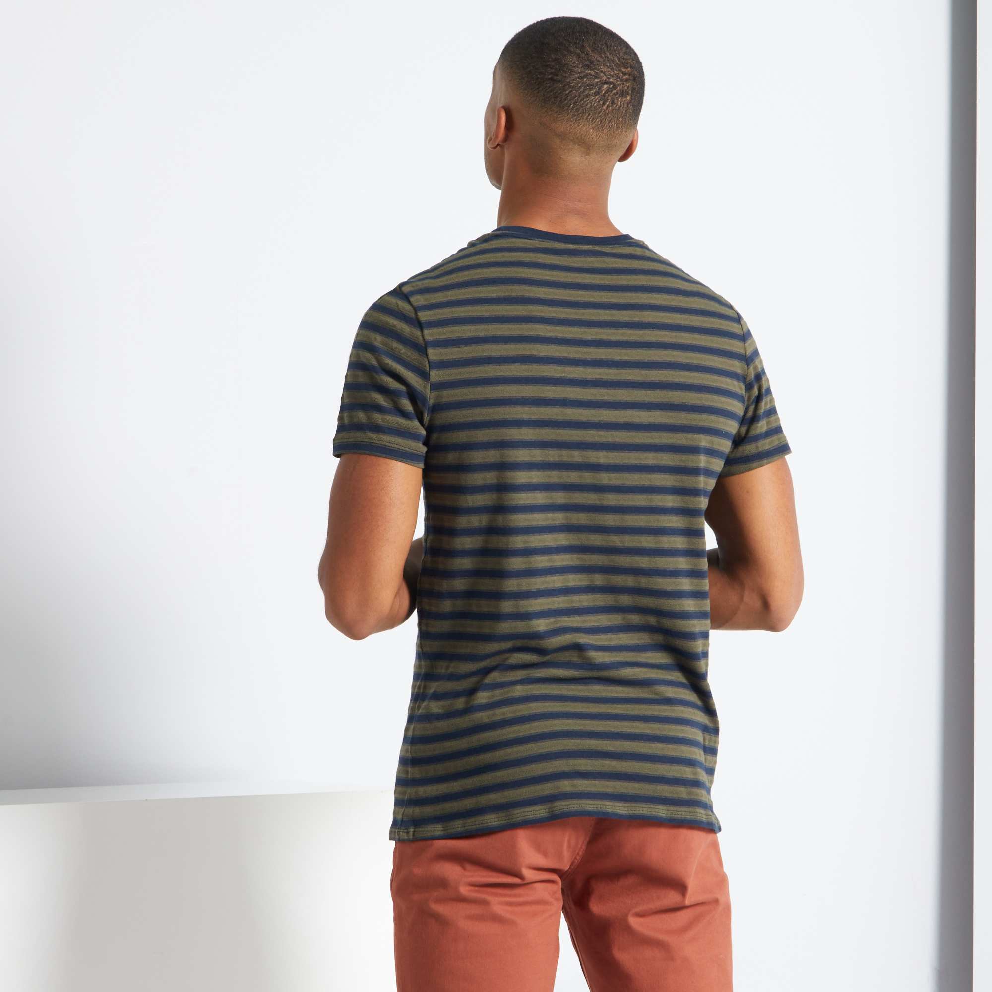 Camiseta de estilo marinero Hombre talla S-XXL - KAKI - Kiabi - 8,00€