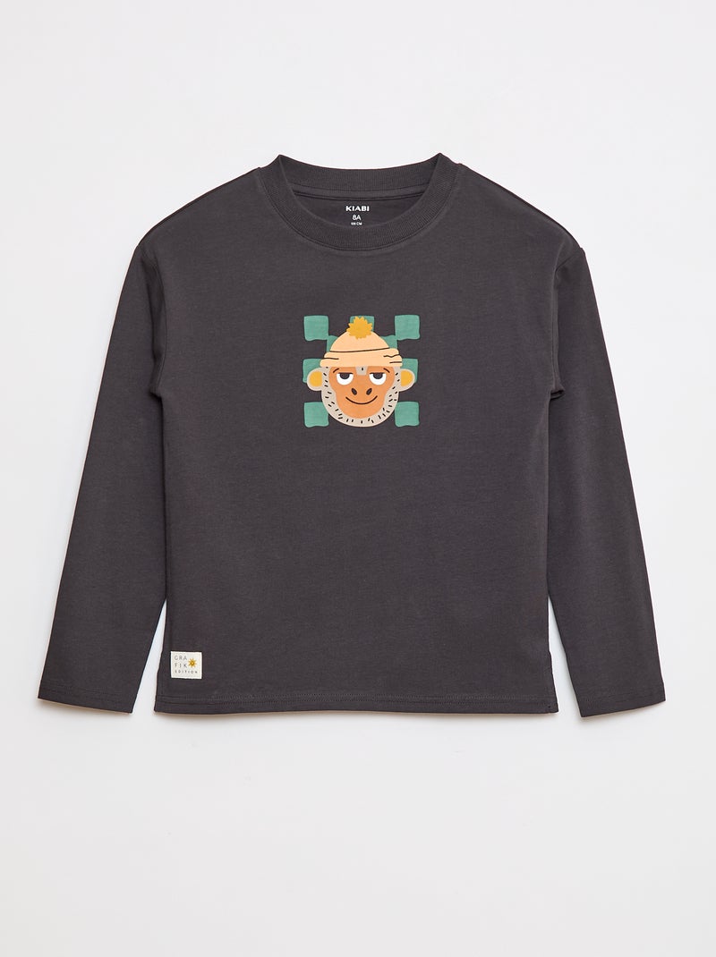 Camiseta de fantasía - Grafik Edition Gris - Kiabi