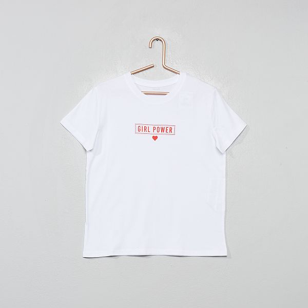kiabi camiseta blanca niña