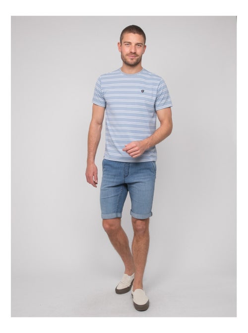 Camiseta de finas rayas marineras NERLANDO - Kiabi
