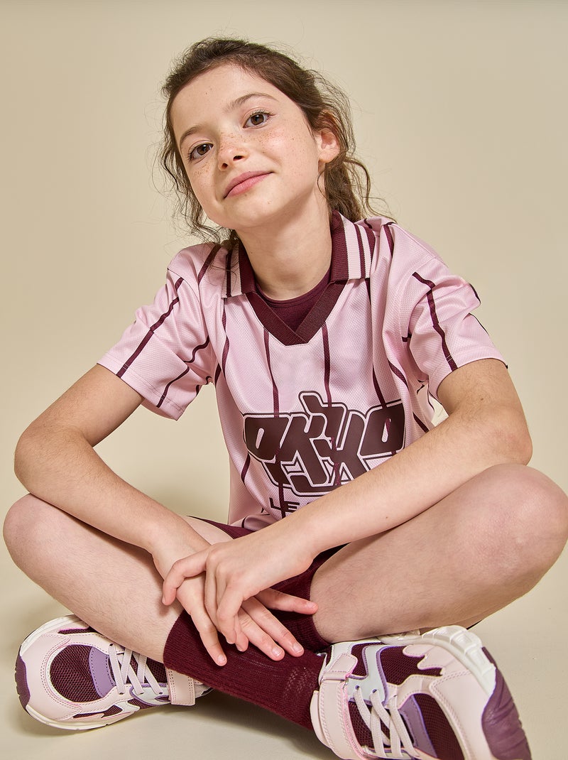 Camiseta de fútbol de manga corta (Ekstract) Rosa - Kiabi