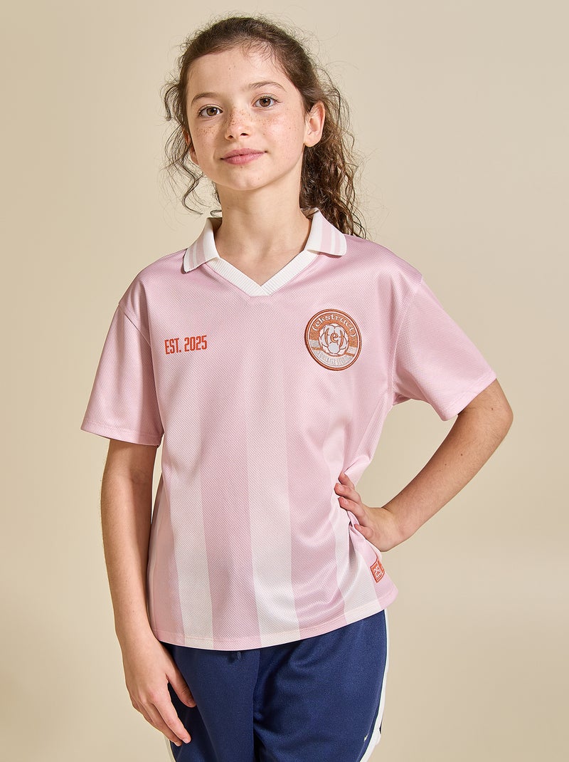 Camiseta de fútbol de manga corta Rosa - Kiabi