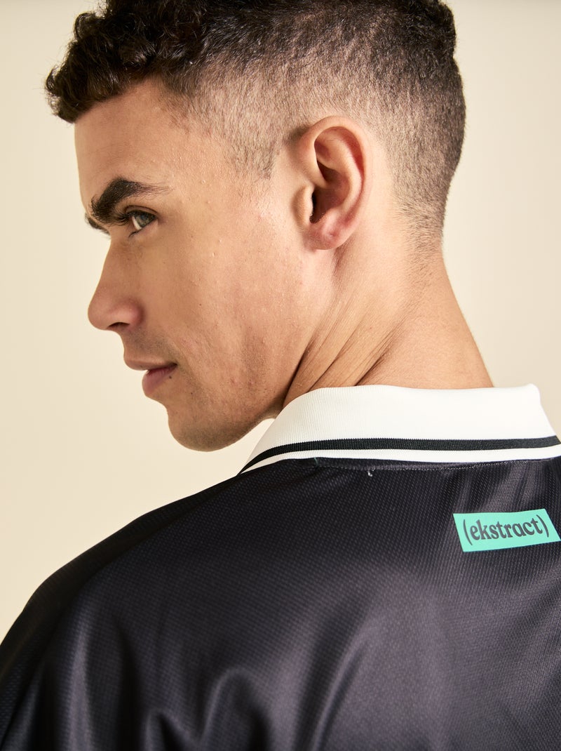 Camiseta de fútbol oversize - (ekstract) Negro - Kiabi